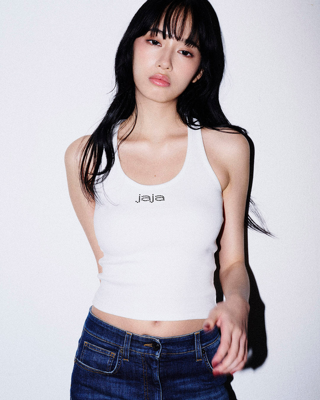 JAJA RHINESTONE TANK TOP
