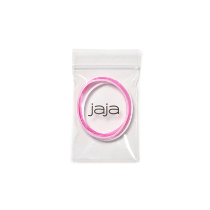RUBBER BRACELET PINK / WHITE