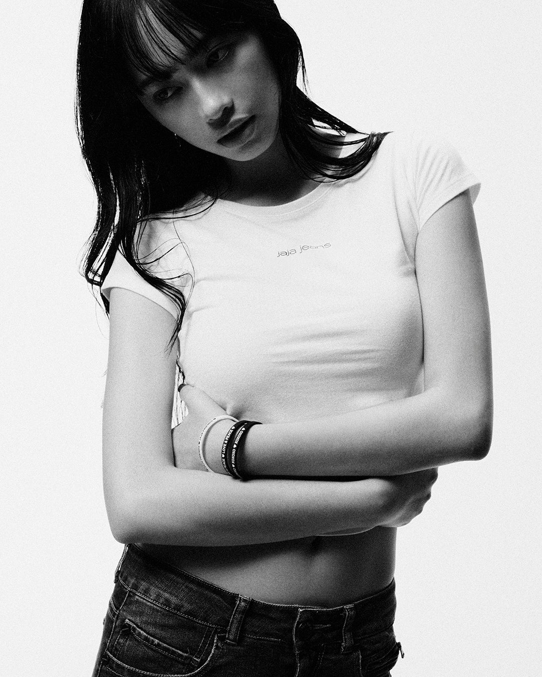 JAJA JEANS TEE BLACK